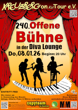 240. Offene Bühne *live* im Stadion an der Speckstraße 
