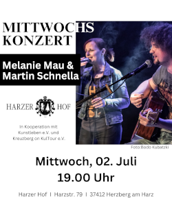 Melanie Mau & Martin Schnella *live* im Harzer Hof Scharzfeld