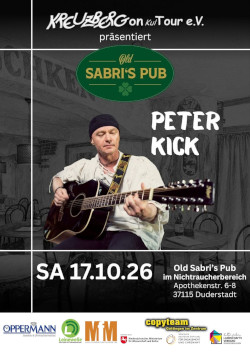 Peter Kick *live* im Old Sabri's Pub