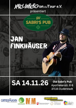 Jan Finkhäuser *live* im Old Sabri's Pub 